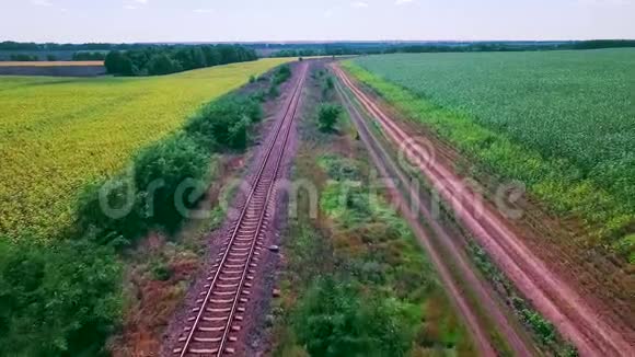 田之间的铁路视频的预览图