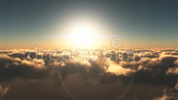 云层之上日落视频的预览图