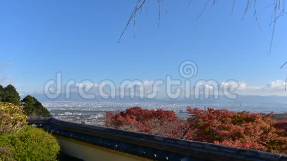 一部京都城和天空的延时电影视频的预览图