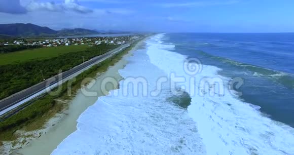 世界各地美丽的海滩JaconAA海滩巴西里约热内卢视频的预览图