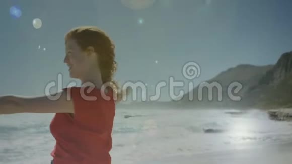 女人在雪地里跳舞视频的预览图