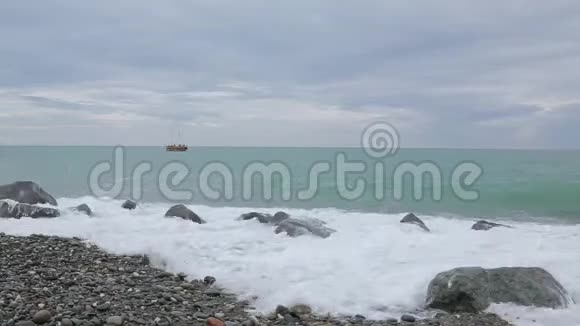 海浪的黑海011视频的预览图