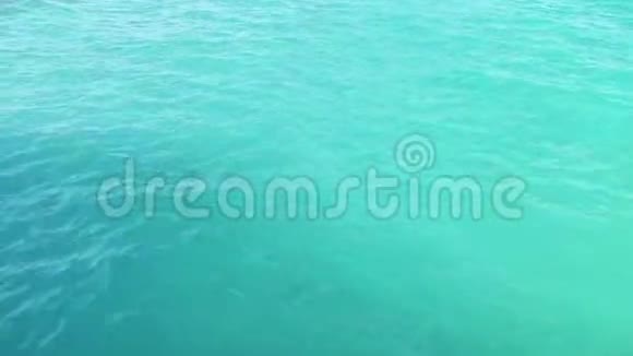 加勒比海的蓝色海水视频的预览图
