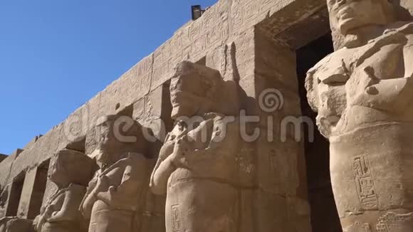 埃及卢克索的卡尔纳克神庙视频的预览图