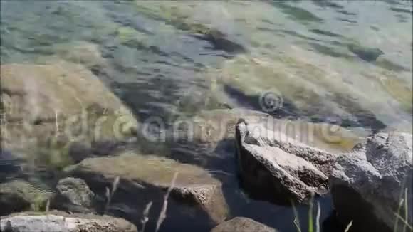 水中的岩石视频的预览图