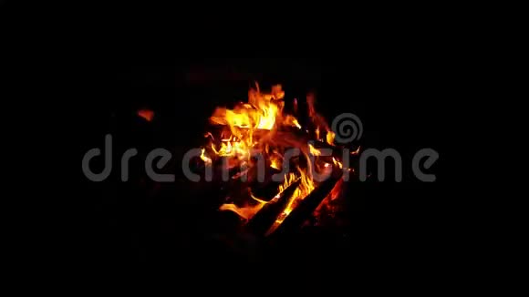 篝火户外壁炉视频视频的预览图
