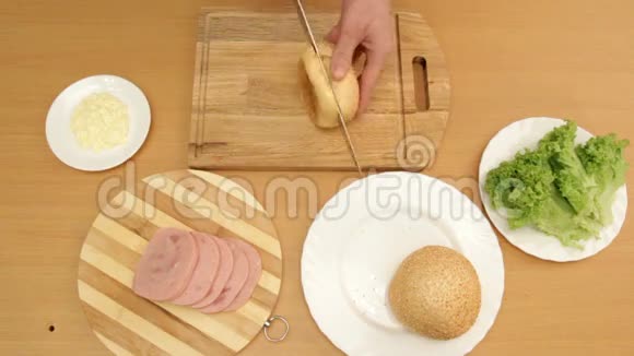 厨师三明治视频的预览图