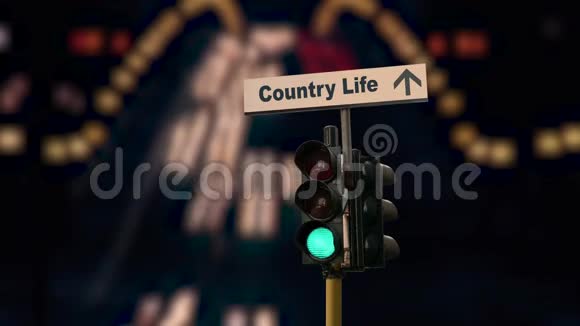 乡村生活的路标视频的预览图