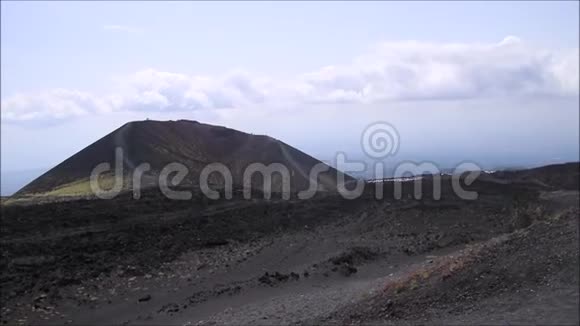 埃特纳火山景观视频的预览图