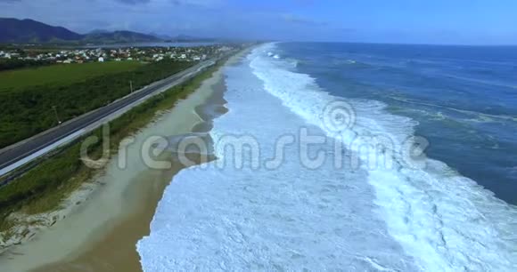 世界各地美丽的海滩Jacon海滩巴西里约热内卢视频的预览图