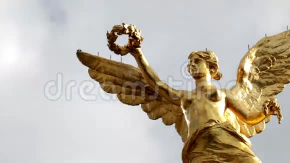 时间推移中拍摄的纪念碑称为天使独立视频的预览图