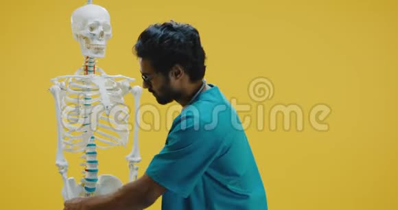 年轻医生解释人体解剖视频的预览图
