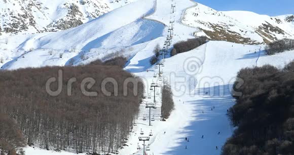 意大利滑雪胜地景观视频的预览图