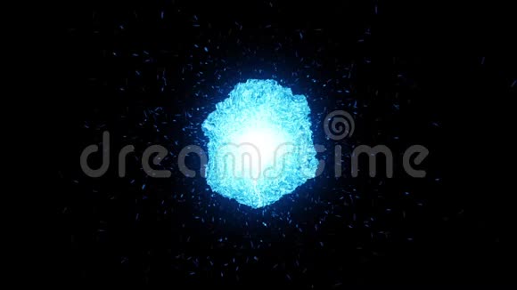 宇宙大爆炸蓝色大爆炸大爆炸宇宙的起源天文循环背景视频的预览图