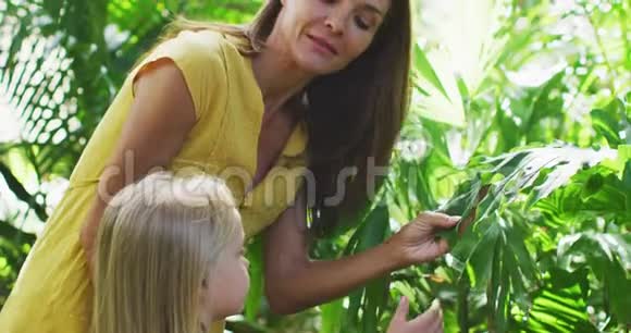 母亲和女儿在大自然中度过时光视频的预览图