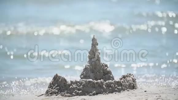 海边的沙堡视频的预览图