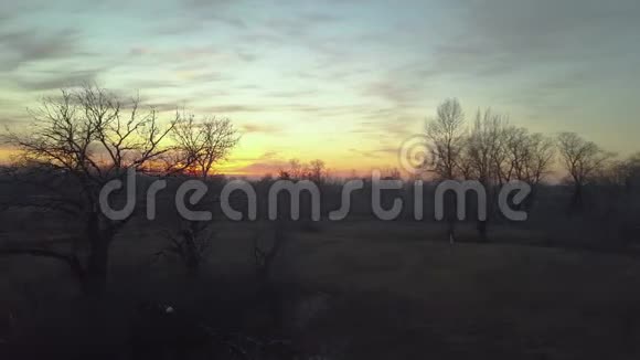 三个秋天的日落视频的预览图