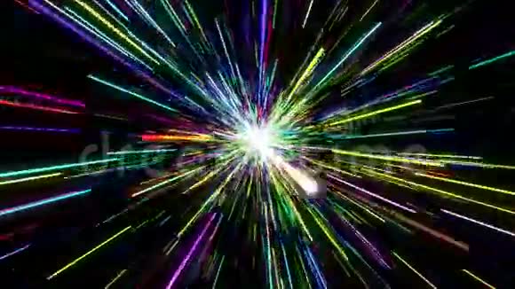 五颜六色的光束环视频的预览图