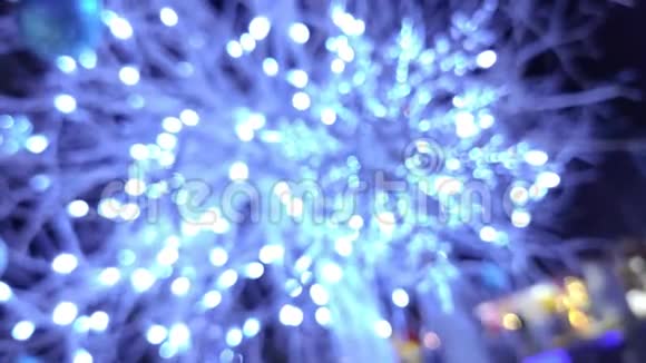 蓝色圣诞灯2视频的预览图