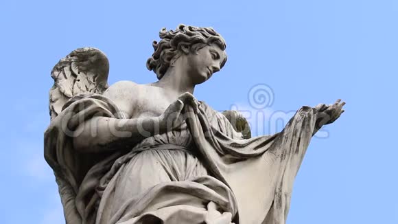圣安杰洛教堂大理石天使雕像视频的预览图