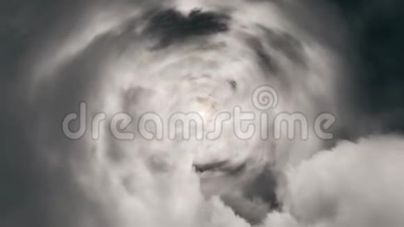 虫洞直通时空云雾缭绕星辰万千缤纷空间旅行动画弯曲曲视频的预览图