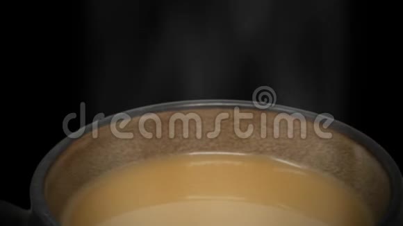 蒸汽上升咖啡杯视频的预览图