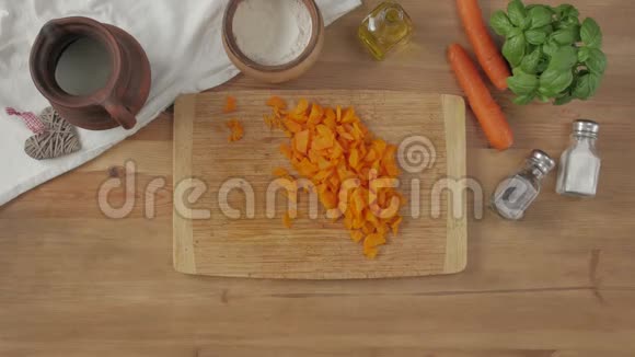 胡萝卜表顶背景视频的预览图