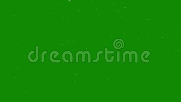 雪花飘落在绿色的屏幕动画上圣诞节冬季背景录像4k视频的预览图