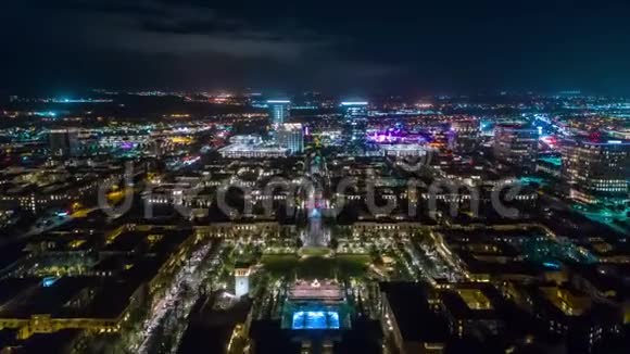 城市空中夜景视频的预览图