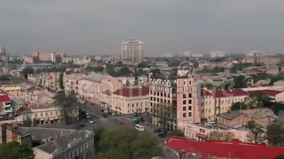敖德萨市的空中景色视频的预览图