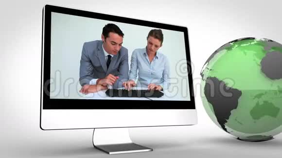 由nasaorg提供的带有绿色地球图像的商业录像视频的预览图