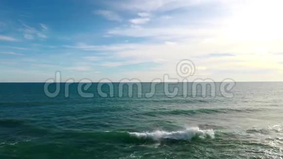 蔚蓝的海洋从西班牙无限眺望视频的预览图