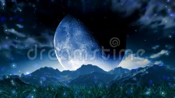 月梦山水风景空间动画视频的预览图