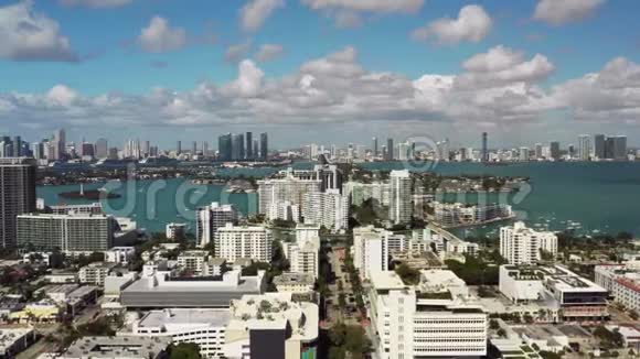 美丽的海湾场景迈阿密佛罗里达州视频的预览图