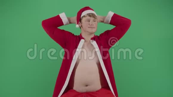 胖胖的圣诞老人和他的糖果跳舞视频的预览图