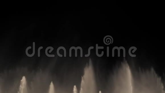 在夜城跳舞的喷泉视频的预览图