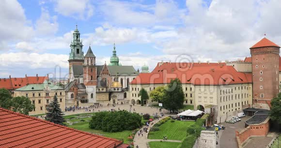 克拉科夫的瓦维尔城堡和大教堂视频的预览图