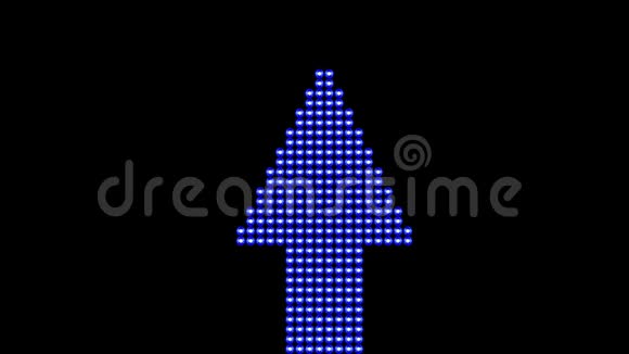 蓝色LED箭头向上移动视频的预览图
