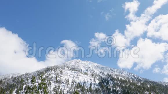 雪山上空的云视频的预览图