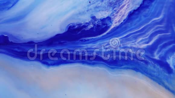 流体艺术丙烯酸纹理用液体波抽象绘制具有流体效应的现代艺术品当代流动艺术视频的预览图
