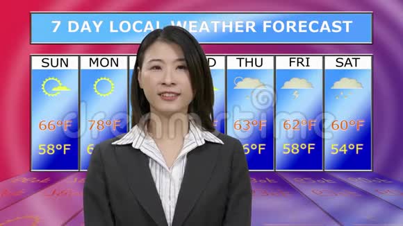 亚裔美国女气象记者视频的预览图