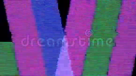 VHS模拟抽象扫描线视频的预览图