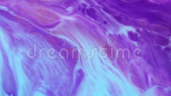 现代流体艺术品带有彩色波浪的抽象纹理色彩斑斓的背景艺术丙烯酸混合漆流视频的预览图
