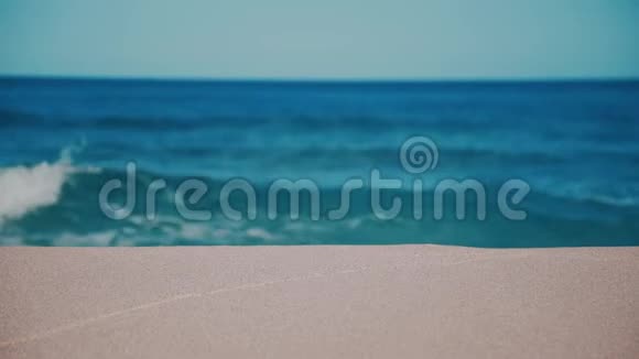 热带天堂海滩干净沙滩视频的预览图