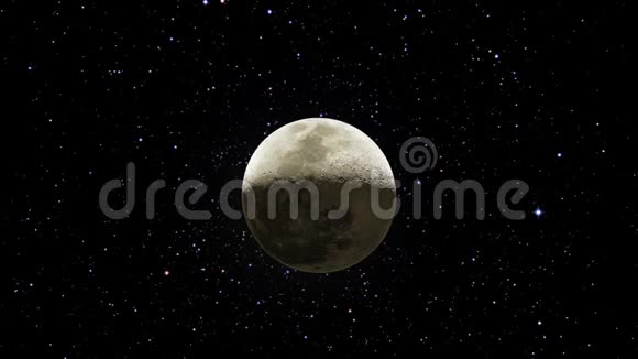 月球通过太空接近视频的预览图