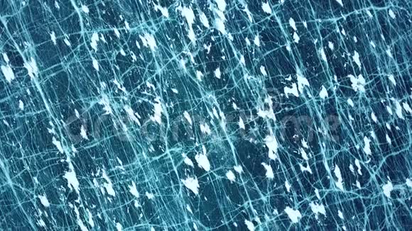 冰雪景观空中拍摄俯视视频的预览图