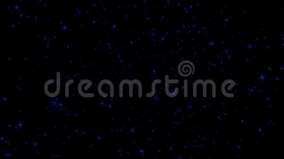 黑色屏幕上的星光效果背景视频的预览图