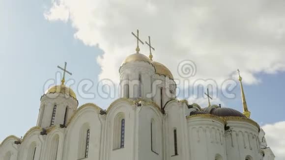 俄罗斯教会金环弗拉基米尔城时间流逝UHD4K视频的预览图