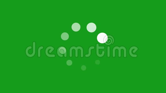 绿色屏幕背景下不同类型的加载过程视频的预览图