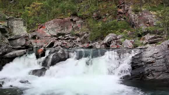 清新特写瀑布自然美轮美奂视频的预览图